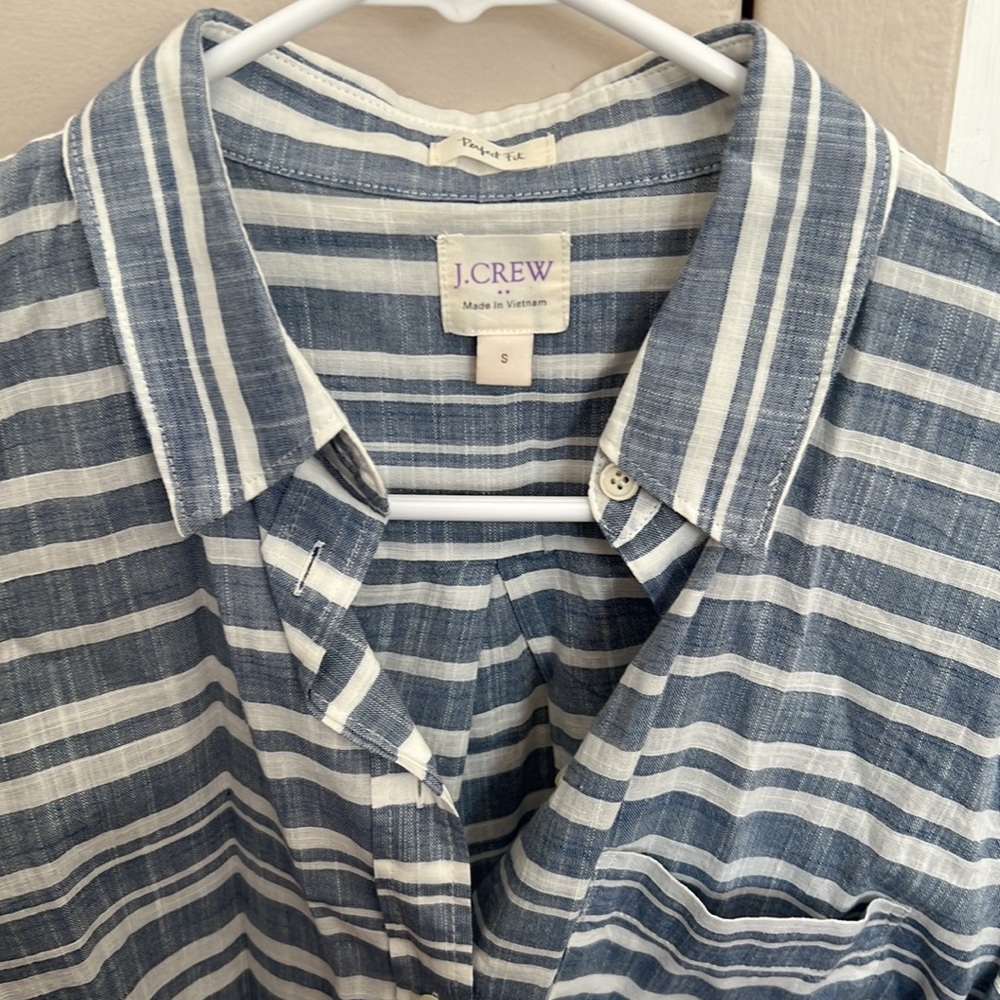 J. Crew Striped Button Down - Picture 2 of 4